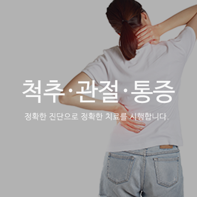 척추*관절*통증 - 정확한 진단으로 정확한 치료를 시행합니다